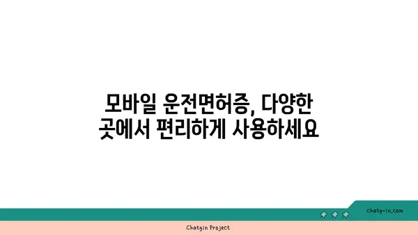 모바일 운전면허증 사용 가이드| 발급부터 활용까지 | 디지털 운전면허, 모바일 앱, 편리한 기능