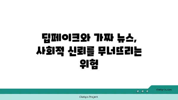 딥페이크와 가짜 뉴스| 진화하는 가짜 정보의 위협과 대응 전략 | 딥페이크, 가짜 뉴스, 정보 검증, 사회적 영향, 인공지능