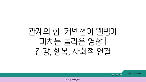 관계의 힘| 커넥션이 웰빙에 미치는 놀라운 영향 | 건강, 행복, 사회적 연결