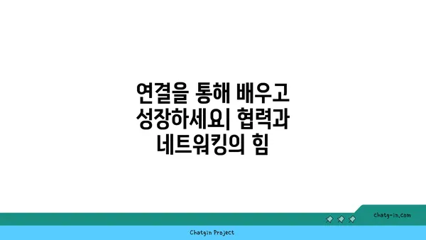 커넥션을 통한 학습| 지식과 경험의 공유를 위한 5가지 전략 | 연결, 협업, 성장, 네트워킹, 학습