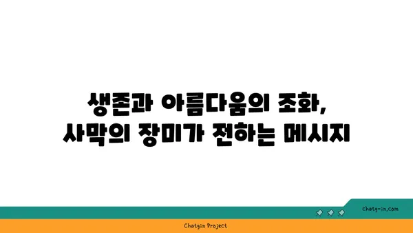 사막의 장미, 그 매혹적인 아름다움과 생존의 비밀 | 사막 식물, 선인장, 생존 전략, 꽃