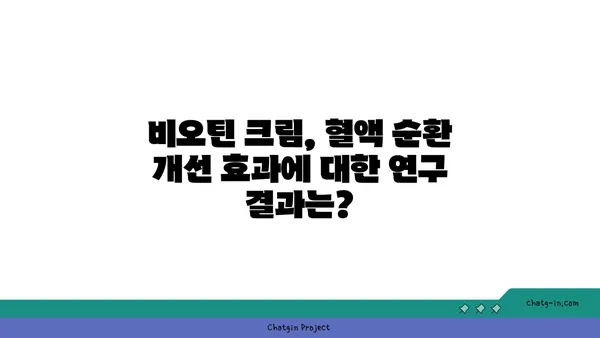 비오틴 크림, 혈류에 미치는 영향| 효과와 주의 사항 | 비오틴, 혈액 순환, 피부 건강