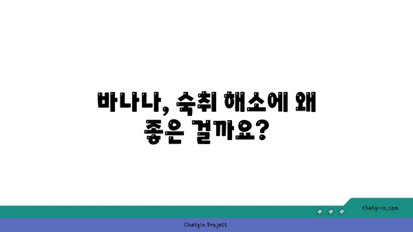 바나나로 해장하기| 숙취 해소에 효과적인 바나나 활용법 | 숙취 해소, 바나나 효능, 해장 음식