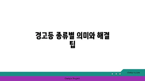 자동차 계기판 경고 표시 해독 가이드 | 자동차 경고등, 의미, 해결 팁