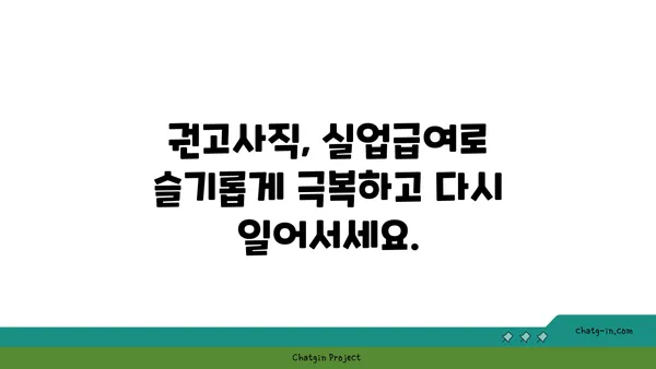 개인 잘못으로 권고사직 당했나요? 실업급여로 새로운 시작을 열어보세요! | 권고사직, 실업급여, 재취업 지원, 새 출발