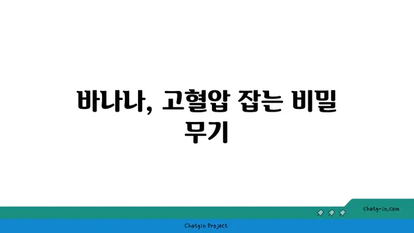 바나나, 혈압 낮추는 힘| 과학적 근거와 효과적인 섭취 방법 | 혈압, 고혈압, 건강, 식단