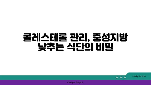 중성지방 낮추는 효과적인 식단 팁| 건강한 지방과 영양소 풍부한 식단 | 건강, 다이어트, 콜레스테롤