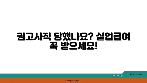 권고사직, 실망하지 마세요! 실업급여 신청 가이드 | 권고사직, 실업급여, 신청 방법, 자격, 서류