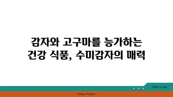 수미감자| 감자와 고구마를 능가하는 건강한 선택 | 수미감자 효능, 수미감자 레시피, 수미감자 재배