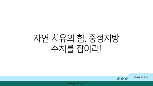 중성지방 수치 낮추는 자연 요법 탐구| 건강한 식단과 생활 습관 | 건강, 식단, 운동, 생활 습관, 자연 치유