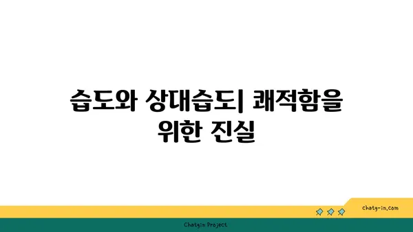 쾌적함의 비밀| 사람이 가장 편안하게 느끼는 습도는? | 습도, 상대습도, 쾌적 온도, 쾌적 환경