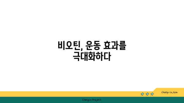 운동과 비오틴| 건강한 근육 성장을 위한 필수 조합 | 비오틴 효능, 근육 성장, 운동 영양