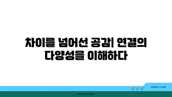 커넥션의 다양성| 인종, 문화, 종교가 만드는 연결의 차이 | 인간관계, 사회적 연결, 문화적 다양성