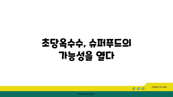 초당옥수수| 만성 질환 퇴치의 새로운 가능성? | 건강 효능, 섭취 방법, 주의 사항