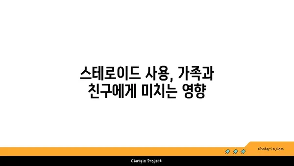 스테로이드 사용자의 가족과 친구| 어려움과 지원 전략 | 스테로이드, 가족, 친구, 지원, 어려움, 대처법