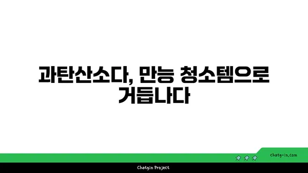 과탄산소다| 놀라운 다용도 청소 마법 | 친환경 세척, 찌든 때 제거, 냄새 제거, 꿀팁