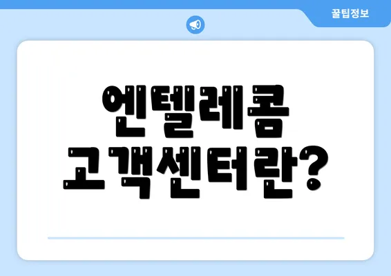 엔텔레콤 고객센터란?