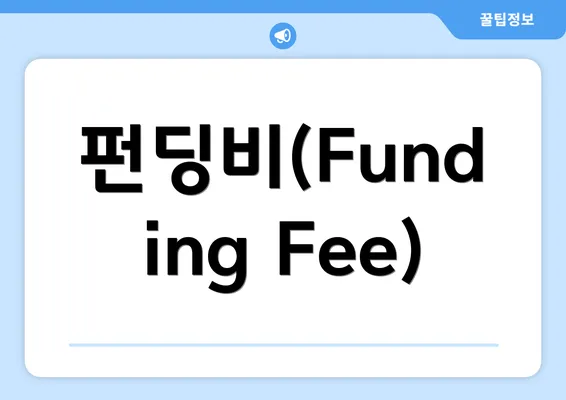 펀딩비(Funding Fee)