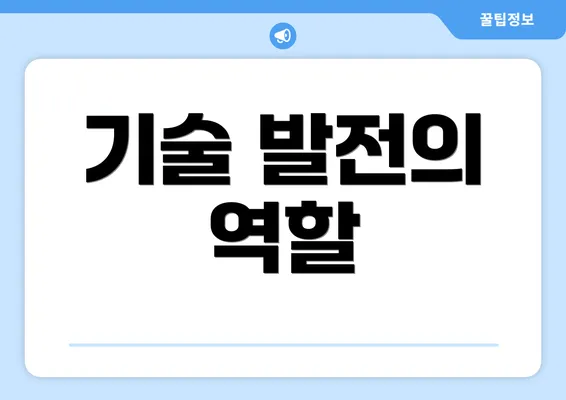 기술 발전의 역할