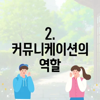 2. 커뮤니케이션의 역할