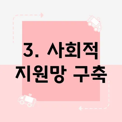 3. 사회적 지원망 구축