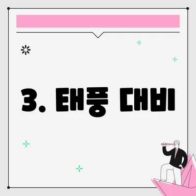 3. 태풍 대비