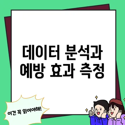 데이터 분석과 예방 효과 측정