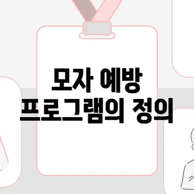 모자 예방 프로그램의 정의