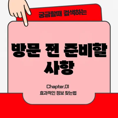 방문 전 준비할 사항