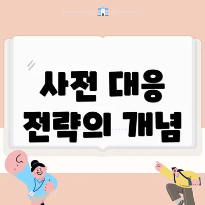 사전 대응 전략의 개념