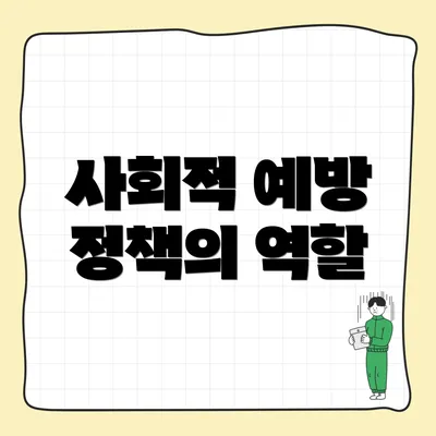 사회적 예방 정책의 역할