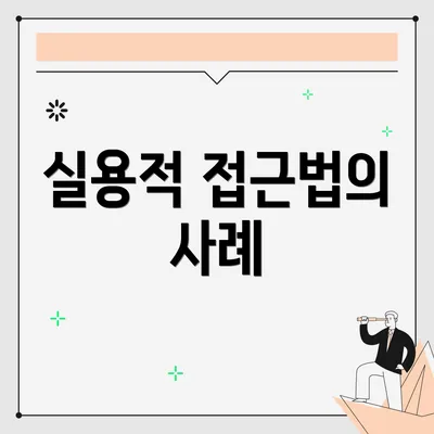 실용적 접근법의 사례