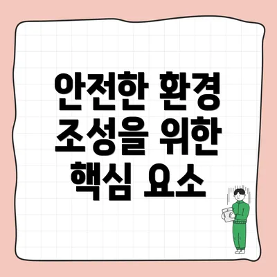 안전한 환경 조성을 위한 핵심 요소