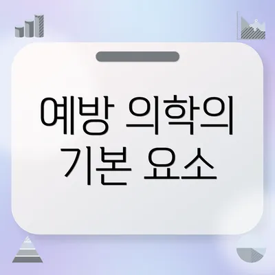 예방 의학의 기본 요소