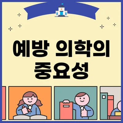 예방 의학의 중요성
