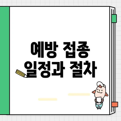 예방 접종 일정과 절차