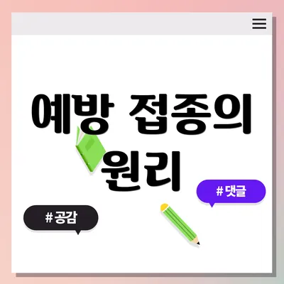 예방 접종의 원리