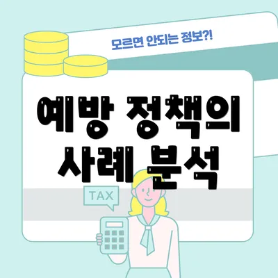 예방 정책의 사례 분석