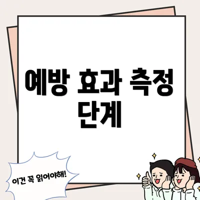 예방 효과 측정 단계