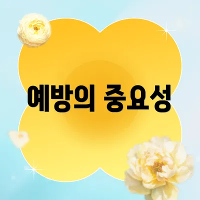 예방의 중요성