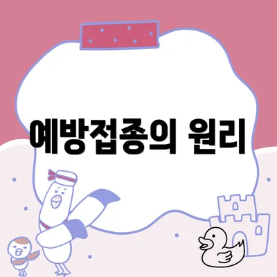 예방접종의 원리