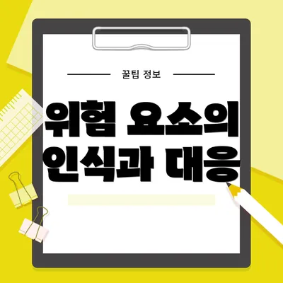 위험 요소의 인식과 대응