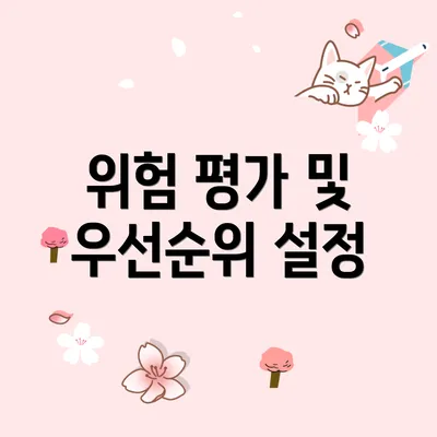 위험 평가 및 우선순위 설정