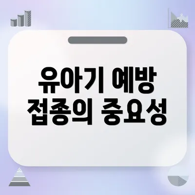 유아기 예방 접종의 중요성