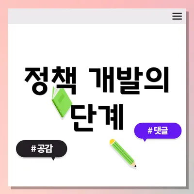 정책 개발의 단계