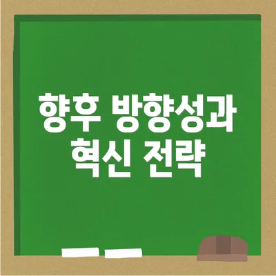 향후 방향성과 혁신 전략