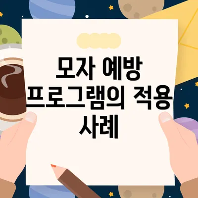 모자 예방 프로그램의 적용 사례