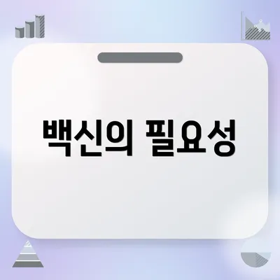 백신의 필요성