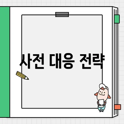 사전 대응 전략