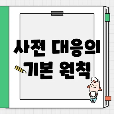 사전 대응의 기본 원칙